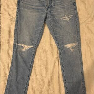Light blue patched Abercrombie & Fitch Jeans